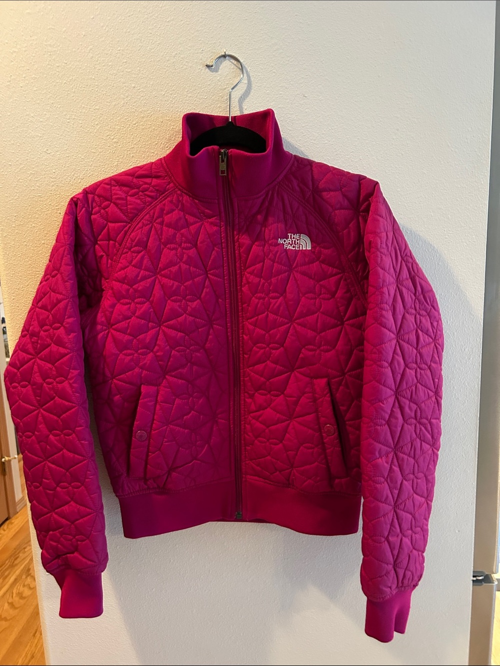 The North Face Women's Magenta Quilted Puffer Jacket